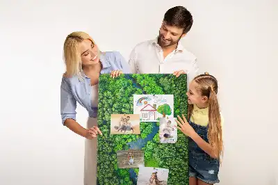 Forest Stream Cork Note Board