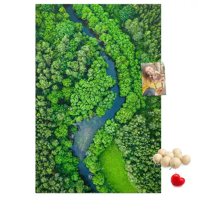 Forest Stream Cork Note Board