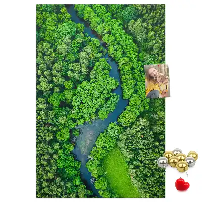 Forest Stream Cork Note Board
