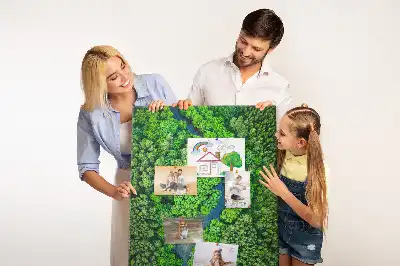 Forest Stream Cork Note Board