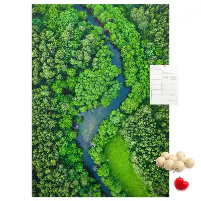 Forest Stream Cork Note Board