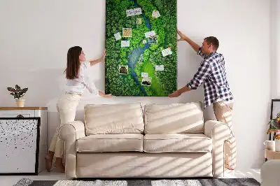 Forest Stream Cork Note Board