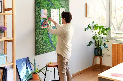 Forest Stream Cork Note Board