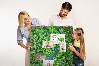 Forest Stream Cork Note Board