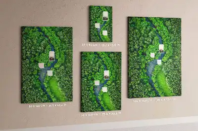 Forest Stream Cork Note Board