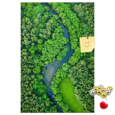 Forest Stream Cork Note Board