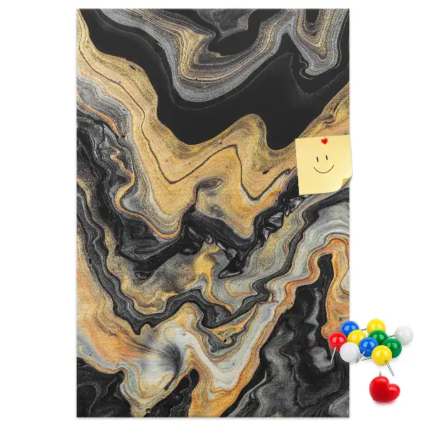 Artistic abstract spots wall cork memo board