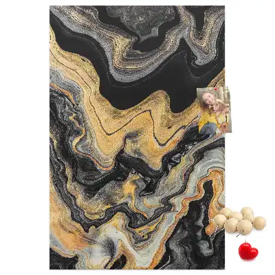 Artistic abstract spots wall cork memo board