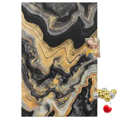 Artistic abstract spots wall cork memo board