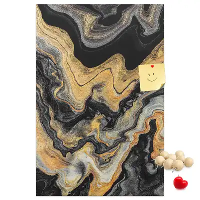 Artistic abstract spots wall cork memo board