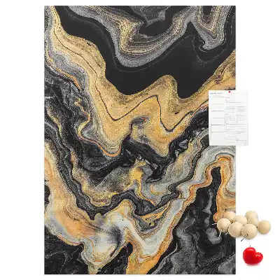 Artistic abstract spots wall cork memo board