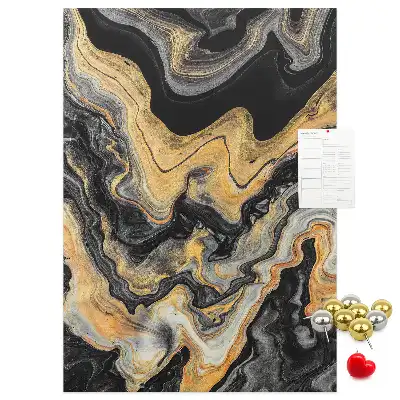 Artistic abstract spots wall cork memo board