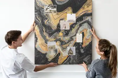 Artistic abstract spots wall cork memo board