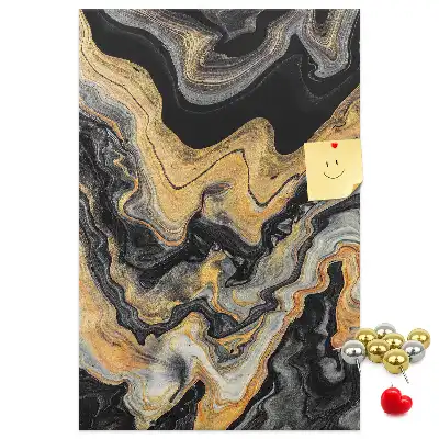 Artistic abstract spots wall cork memo board