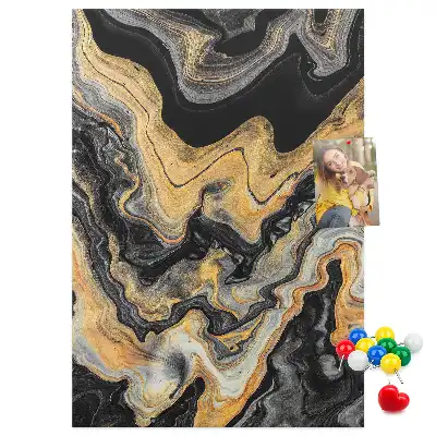 Artistic abstract spots wall cork memo board