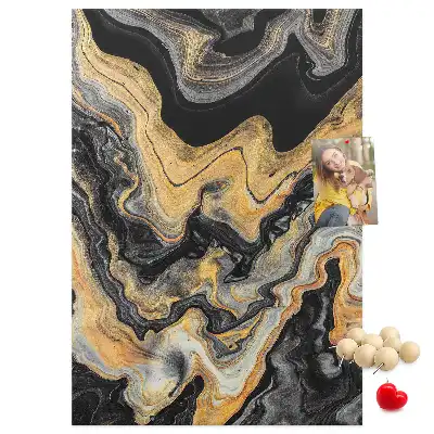 Artistic abstract spots wall cork memo board
