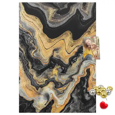 Artistic abstract spots wall cork memo board