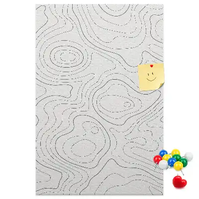 Cork pin board Linear abstraction
