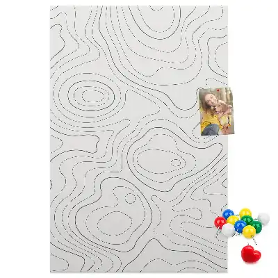 Cork pin board Linear abstraction