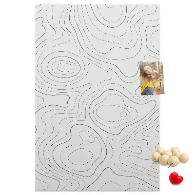 Cork pin board Linear abstraction