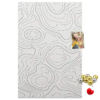 Cork pin board Linear abstraction