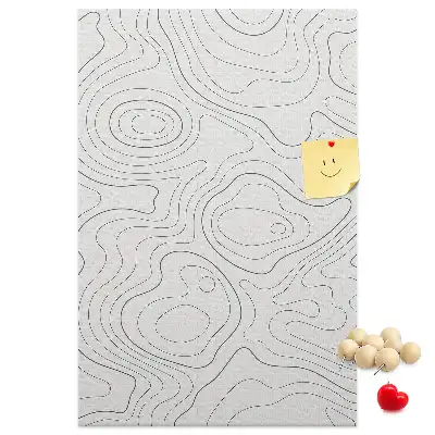 Cork pin board Linear abstraction