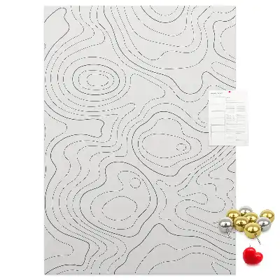 Cork pin board Linear abstraction