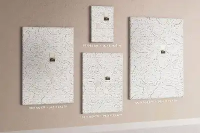 Cork pin board Linear abstraction