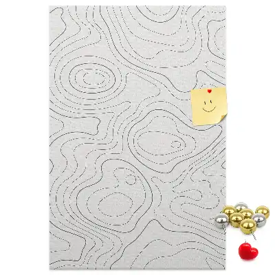 Cork pin board Linear abstraction