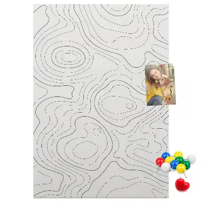 Cork pin board Linear abstraction