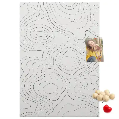 Cork pin board Linear abstraction