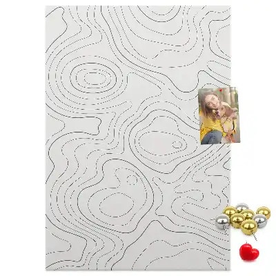Cork pin board Linear abstraction