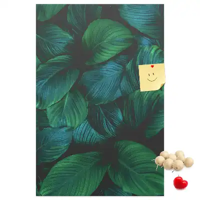 Large Tropical Leaves Cork Note Board