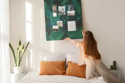 Large Tropical Leaves Cork Note Board