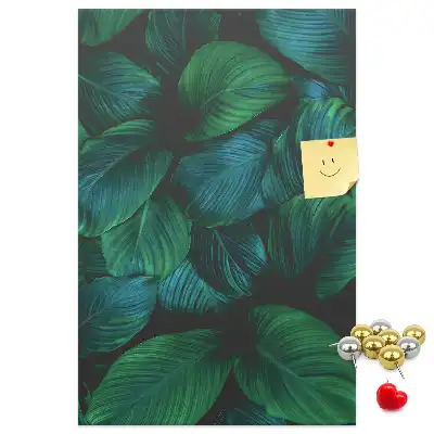 Large Tropical Leaves Cork Note Board