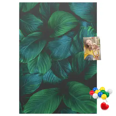Large Tropical Leaves Cork Note Board