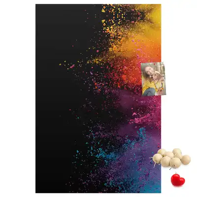 Wall cork memo board in powder pink