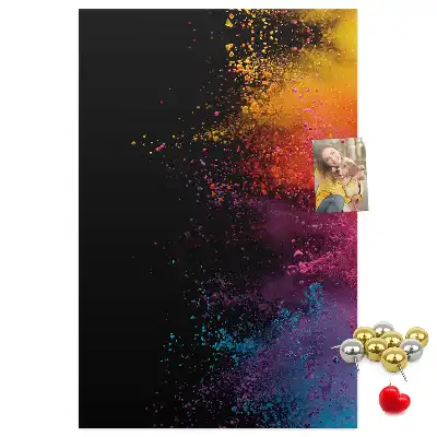 Wall cork memo board in powder pink