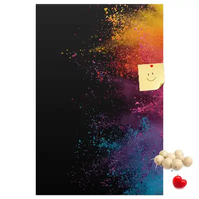 Wall cork memo board in powder pink