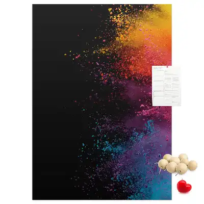 Wall cork memo board in powder pink