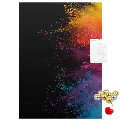 Wall cork memo board in powder pink