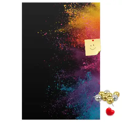 Wall cork memo board in powder pink