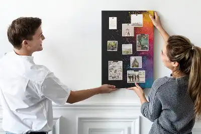 Wall cork memo board in powder pink