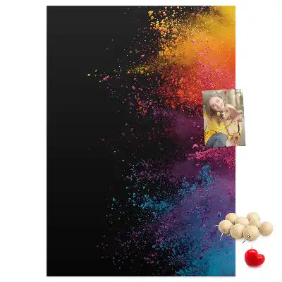 Wall cork memo board in powder pink