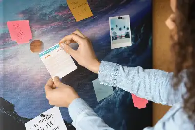 Cork Note Board Universe galaxy