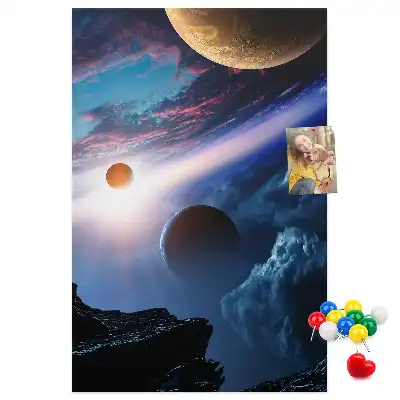 Cork Note Board Universe galaxy