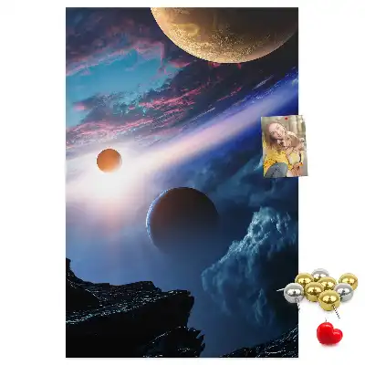 Universe Galaxy Cork Note Board