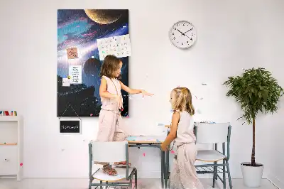 Universe Galaxy Cork Note Board