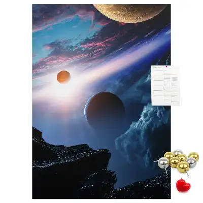 Universe Galaxy Cork Note Board