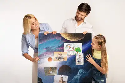 Cork Note Board Universe galaxy
